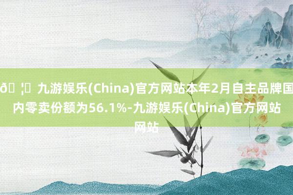 🦄九游娱乐(China)官方网站本年2月自主品牌国内零卖份额为56.1%-九游娱乐(China)官方网站