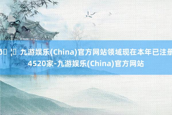 🦄九游娱乐(China)官方网站领域现在本年已注册4520家-九游娱乐(China)官方网站