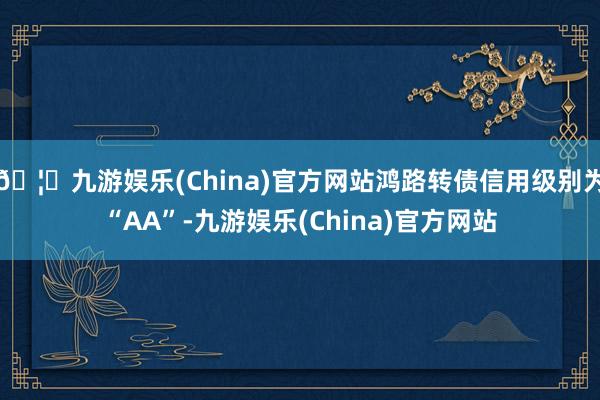 🦄九游娱乐(China)官方网站鸿路转债信用级别为“AA”-九游娱乐(China)官方网站