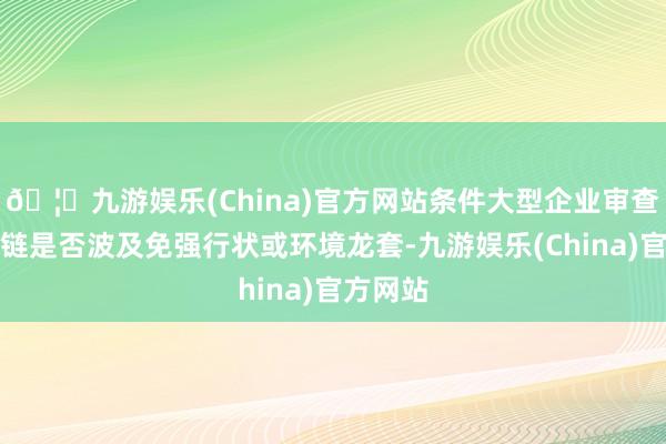 🦄九游娱乐(China)官方网站条件大型企业审查其供应链是否波及免强行状或环境龙套-九游娱乐(China)官方网站