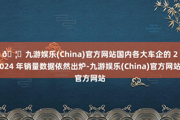 🦄九游娱乐(China)官方网站国内各大车企的 2024 年销量数据依然出炉-九游娱乐(China)官方网站