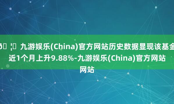 🦄九游娱乐(China)官方网站历史数据显现该基金近1个月上升9.88%-九游娱乐(China)官方网站