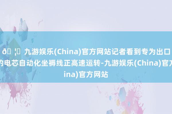 🦄九游娱乐(China)官方网站记者看到专为出口想象的电芯自动化坐褥线正高速运转-九游娱乐(China)官方网站