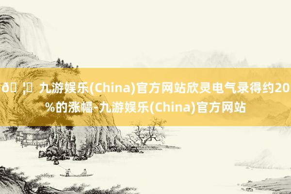 🦄九游娱乐(China)官方网站欣灵电气录得约20%的涨幅-九游娱乐(China)官方网站